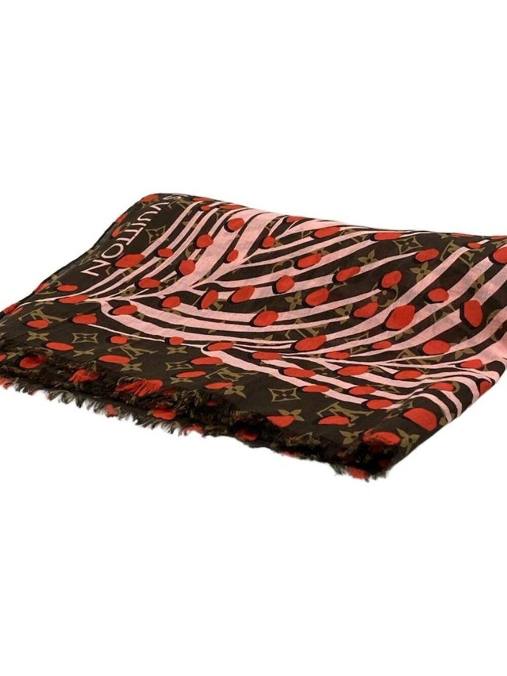 LOUIS VUITTON Paleo Monogram Jungle M71119 Monogram Jungle Dot - Scarf Cotton